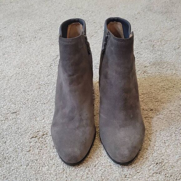 Vionic Orthaheel Perk Whitney Suede High Heel Ankle Boots Grey Size 9 - Picture 2 of 8